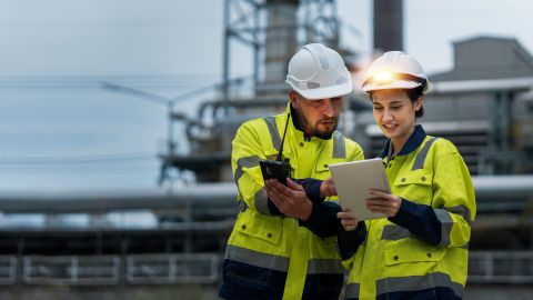 Male and female industrial engineers 1229066801