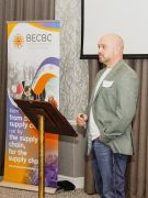 Lee Grears CEO of Test Inspect at the launch of BECB Cs AI white paper at North Lakes Hotel Penrith on July 15 2026