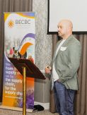 Lee Grears CEO of Test Inspect at the launch of BECB Cs AI white paper at North Lakes Hotel Penrith on July 15 2026
