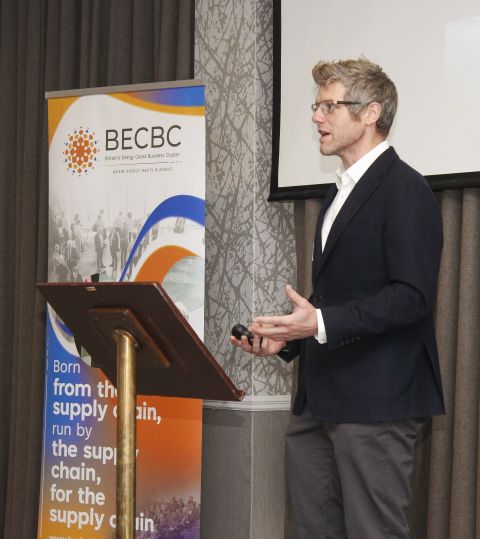 Daniel Braund Senior AI Lead at Sellafield Ltd at the launch of BECB Cs AI white paper at North Lakes Hotel Penrith on July 15 2026