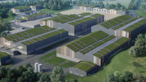 Image of proposed Dan y Castell Water Treatment Works 1200x828