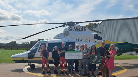 COMS cheque presentation to GNAAS