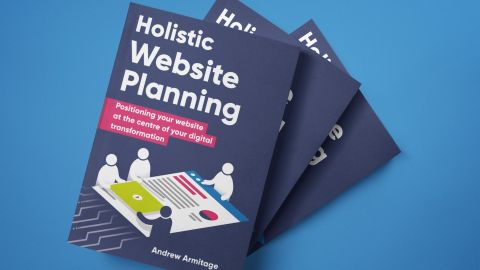 Holistic Website Planning Blue Backgroun