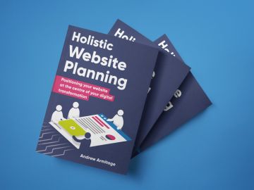 Holistic Website Planning Blue Backgroun