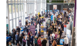 Networking in action as attendees visit the 49 companies and organisations with stalls