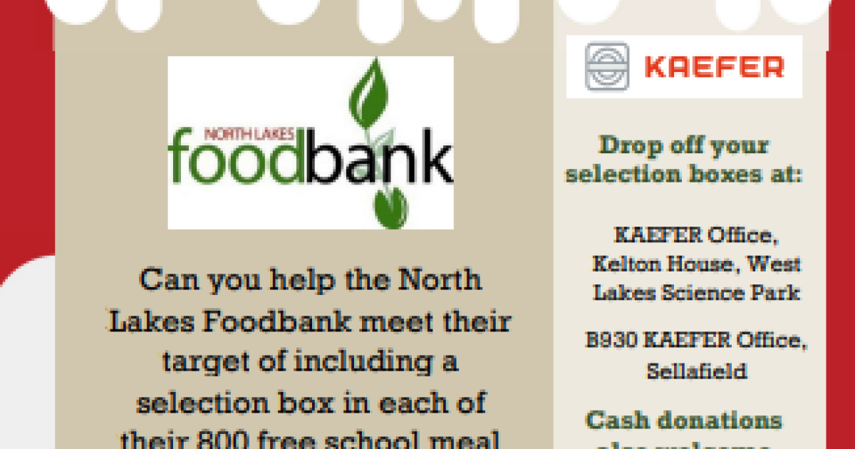 North Lakes Foodbank Christmas Selection Box Appeal BECBC